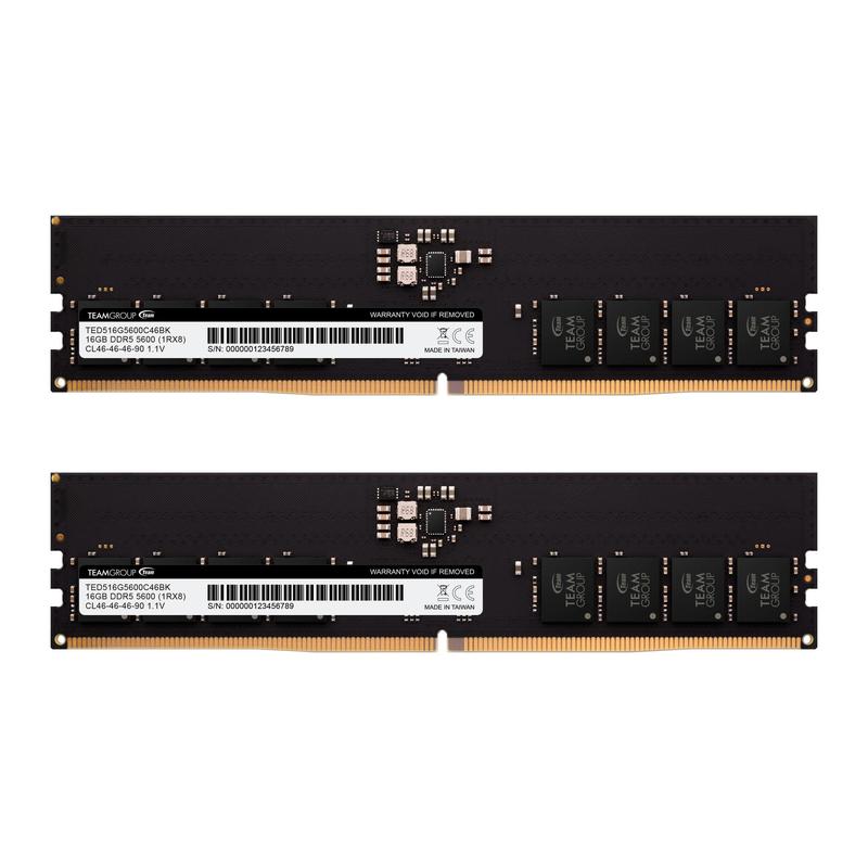 Memória RAM TEAMGROUP Elite DDR5 32GB (2x16GB) 5600MHz - Memória